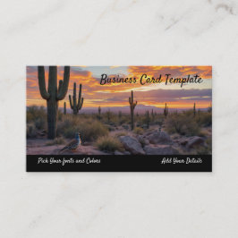 南西アリゾナ砂漠サンライズ 名刺