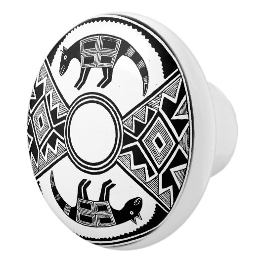 南西アートウルフス古代ミンブレス陶器 セラミックノブ (右)