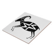 南西アート古代の模倣の陶器の羊 タイル (側面)