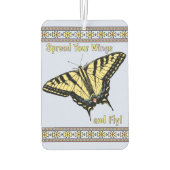 南西イエローアゲハチョウバタフライカスタム カーエアーフレッシュナー (裏面)