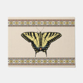 南西イエローアゲハチョウバタフライスモール ドアマット (正面)