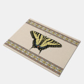 南西イエローアゲハチョウバタフライスモール ドアマット (アングル)