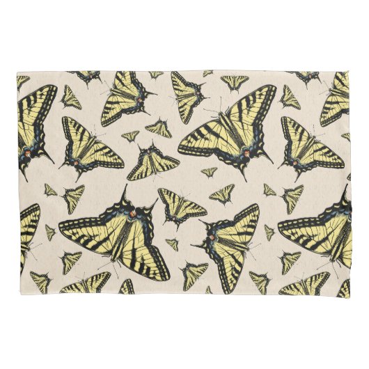 南西イエローアゲハチョウ蝶の標準 枕カバー (正面左)