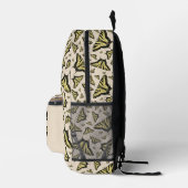 南西イエローアゲハチョウ蝶オンベージュ プリントバックパック (右)