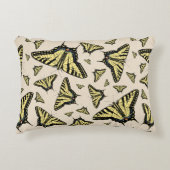 南西イエローアゲハチョウ蝶オールオーバー アクセントクッション (正面)