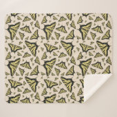 南西イエローアゲハチョウ蝶オールオーバー シェルパブランケット (正面(横))