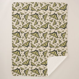 南西イエローアゲハチョウ蝶オールオーバー シェルパブランケット