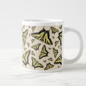 南西イエローアゲハチョウ蝶オールオーバー ジャンボコーヒーマグカップ (右)
