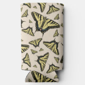 南西イエローアゲハチョウ蝶オールオーバー スリム缶クーラー (裏面)