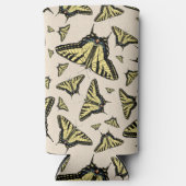 南西イエローアゲハチョウ蝶オールオーバー スリム缶クーラー (正面)