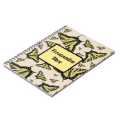 南西イエローアゲハチョウ蝶オールオーバー ノートブック (左側)