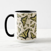 南西イエローアゲハチョウ蝶オールオーバー マグカップ (左)