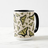 南西イエローアゲハチョウ蝶オールオーバー マグカップ (正面右)