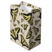 南西イエローアゲハチョウ蝶オールオーバー ミディアムペーパーバッグ (裏面アングル)