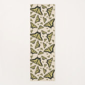 南西イエローアゲハチョウ蝶オールオーバー ヨガマット (正面)