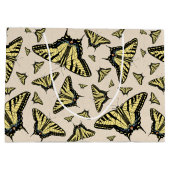 南西イエローアゲハチョウ蝶オールオーバー ラージペーパーバッグ (裏面)