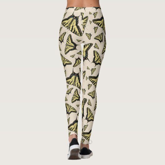 南西イエローアゲハチョウ蝶オールオーバー レギンス (裏面)