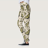 南西イエローアゲハチョウ蝶オールオーバー レギンス (左)