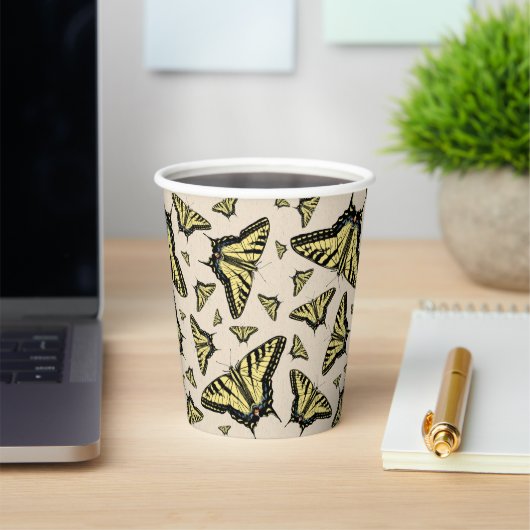 南西イエローアゲハチョウ蝶オールオーバー 紙コップ (インサイチュ)
