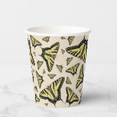 南西イエローアゲハチョウ蝶オールオーバー 紙コップ (正面)