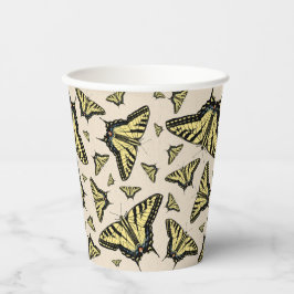 南西イエローアゲハチョウ蝶オールオーバー 紙コップ