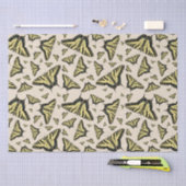 南西イエローアゲハチョウ蝶オールオーバー 薄葉紙 (クラフト)