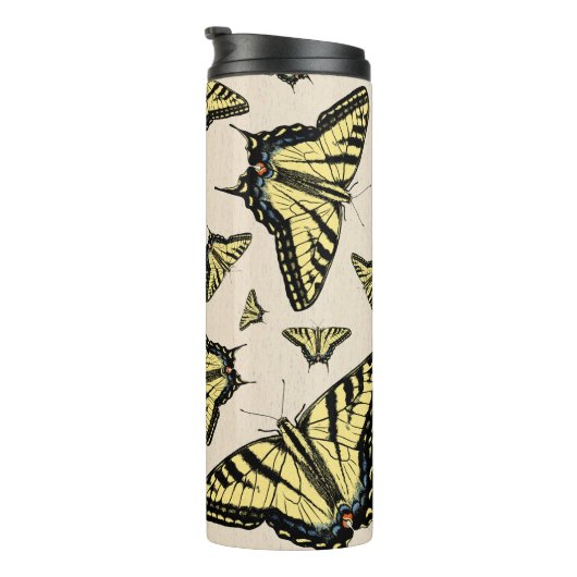 南西イエローアゲハチョウ蝶パターン タンブラー (回転右)