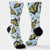 南西イエローアゲハチョウ蝶ブルースカイ ソックス (傾斜あり)