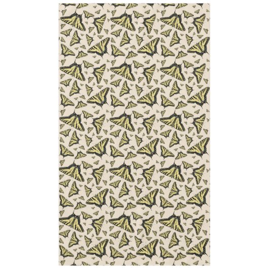 南西イエローアゲハチョウ蝶ラージ テーブルクロス (正面)