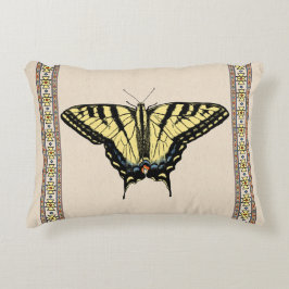 南西イエローアゲハチョウ蝶 アクセントクッション