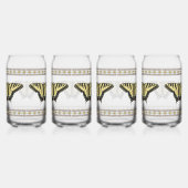 南西イエローアゲハチョウ蝶 ガラス缶 (右)