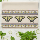 南西イエローアゲハチョウ蝶 キッチンタオル (折り畳み)