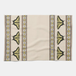 南西イエローアゲハチョウ蝶 キッチンタオル