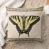 南西イエローアゲハチョウ蝶 クッション (ブランケット)