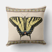 南西イエローアゲハチョウ蝶 クッション (裏面)