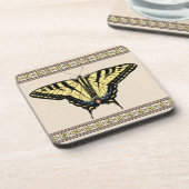 南西イエローアゲハチョウ蝶 コースター (左側)