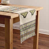 南西イエローアゲハチョウ蝶 ショートテーブルランナー (インサイチュ)