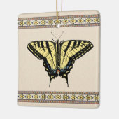 南西イエローアゲハチョウ蝶 セラミックオーナメント (左)