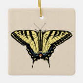 南西イエローアゲハチョウ蝶 セラミックオーナメント (正面)