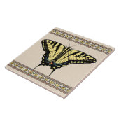 南西イエローアゲハチョウ蝶 タイル (側面)