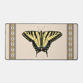 南西イエローアゲハチョウ蝶 デスクマット