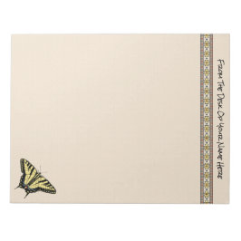 南西イエローアゲハチョウ蝶 ノートパッド