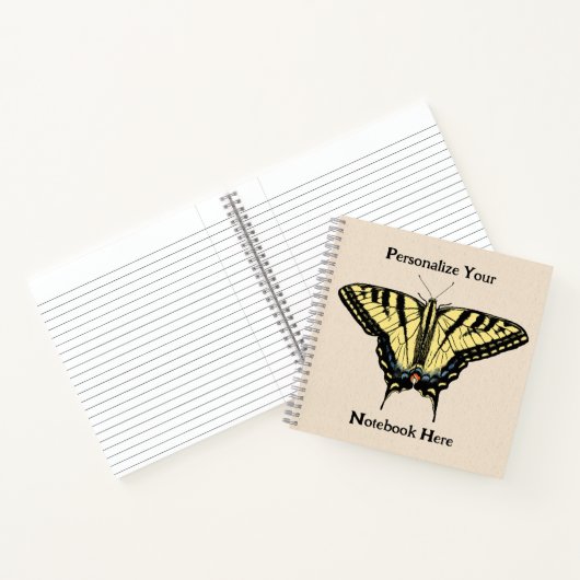 南西イエローアゲハチョウ蝶 ノートブック (内部)