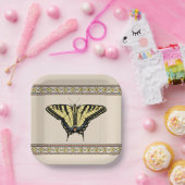 南西イエローアゲハチョウ蝶 ペーパープレート (パーティー)