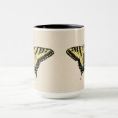 南西イエローアゲハチョウ蝶 マグカップ (中央)
