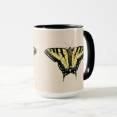 南西イエローアゲハチョウ蝶 マグカップ (正面右)