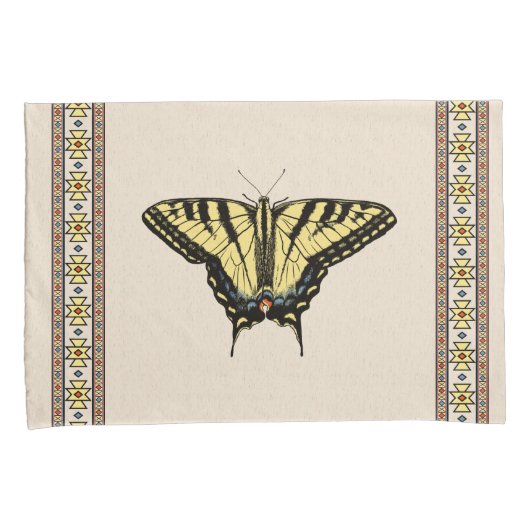 南西イエローアゲハチョウ蝶 枕カバー (正面右)