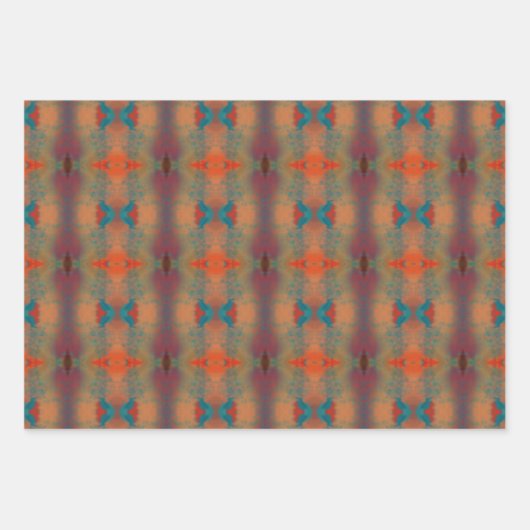 南西インスパイアアート抽象芸術模様 ラッピングペーパーシート (正面2)