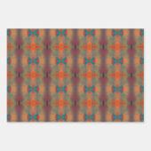 南西インスパイアアート抽象芸術模様 ラッピングペーパーシート (正面)