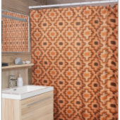 南西インスパイアレトロパターンシャワーカーテン シャワーカーテン